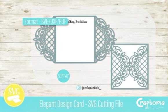 Elegant 3D SVG for Greeting Cards & Wedding Invites