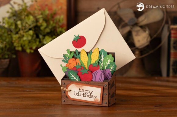 Farm Fresh Wishes Card SVG: 3D SVG Pop-Up Cards Review