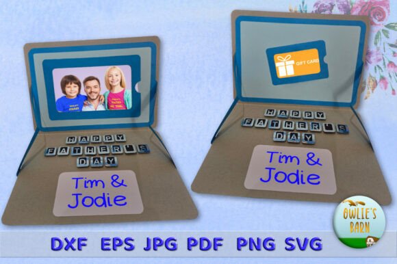 Father's Day 3D SVG Laptop Card Review