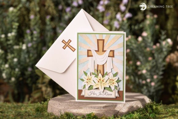 He is Risen Card 3DSVG: A Premium Easter Design Asset