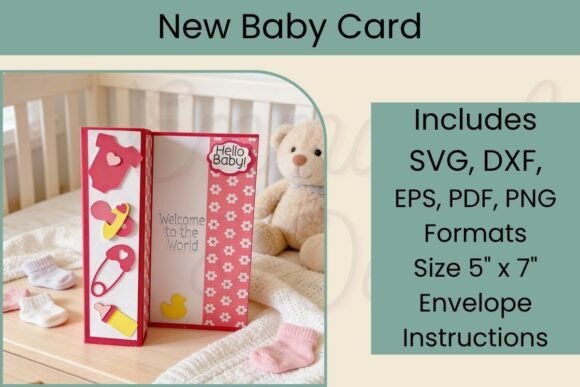 Review: 3D SVG Baby Card for Handmade Shops
