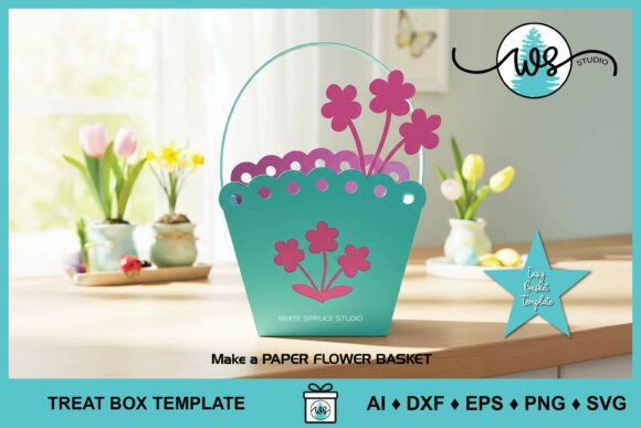 Review: 3D SVG Easter Flower Basket Template