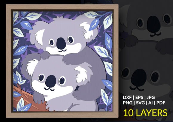 Review: 3D SVG Koala Shadow Boxes for Mother's Day