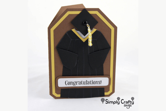 Reviewing a 3D SVG Graduation Gown Card for Client Use