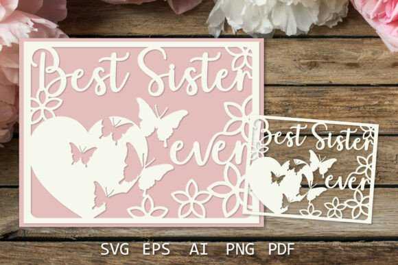 Reviewing the 3D SVG Flowers in This Sister Card