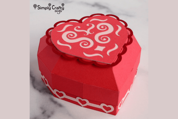 Rounded Heart Box SVG: A 3D SVG for Valentine S Day