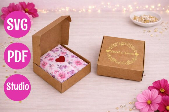 Small Shipping Box Template: 3D SVG for Lifestyle And Hobbies