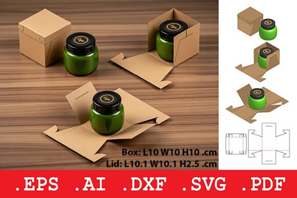 Square Self Locking Gift Box: 3D SVG Objects Review