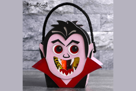 Vampire Treat Bag 3D SVG for Halloween Sales